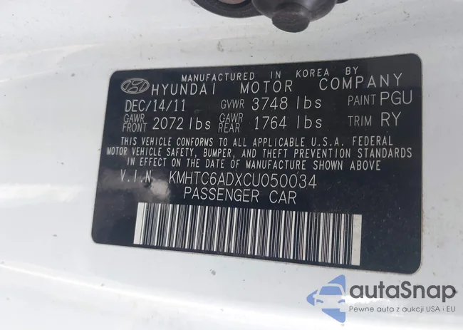 KMHTC6ADXCU050034: 42506584