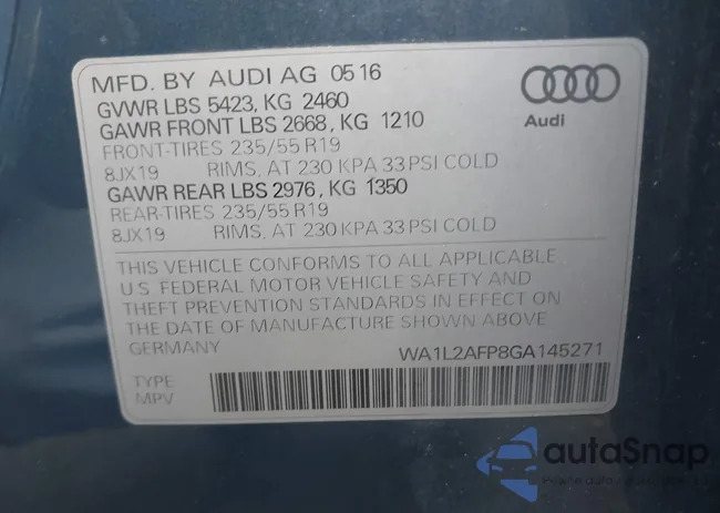 WA1L2AFP8GA145271: 42506597