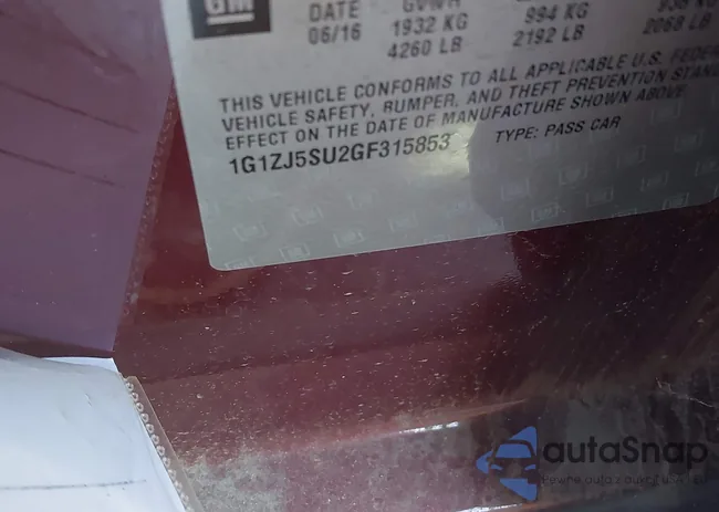 1G1ZJ5SU2GF315853: 41509908