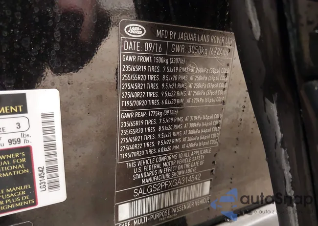 SALGS2PFXGA314542: 41510041