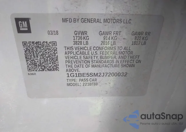 1G1BE5SM2J7200032: 41510320