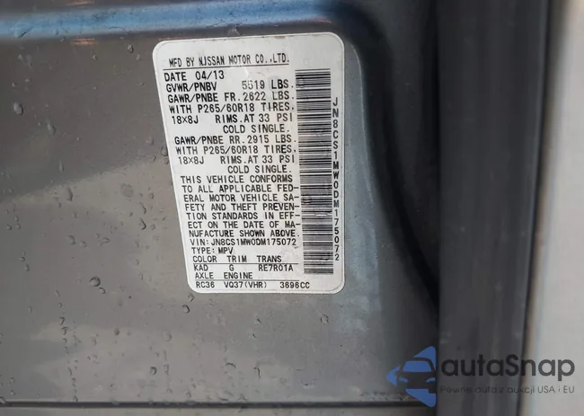 JN8CS1MW0DM175072: 41512301