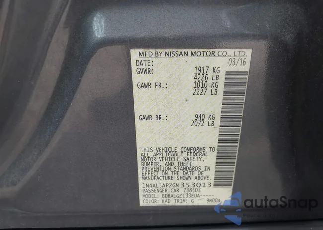 1N4AL3AP2GN353013: 41514750