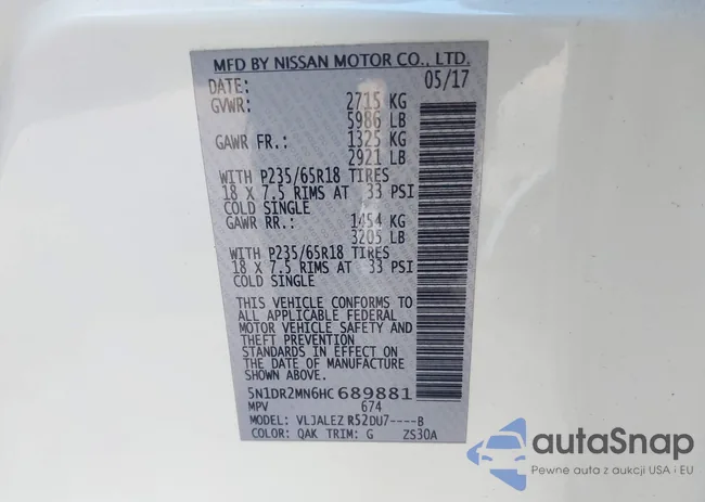 5N1DR2MN6HC689881: 41515957