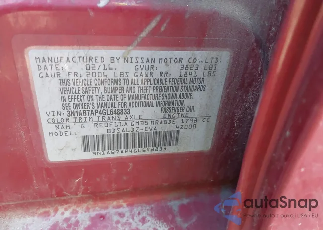 3N1AB7AP4GL648833: 41516092