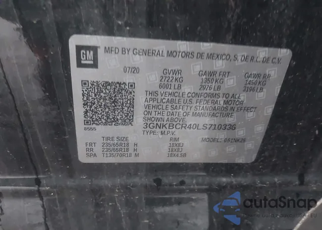 3GNKBCR40LS710336: 41515695