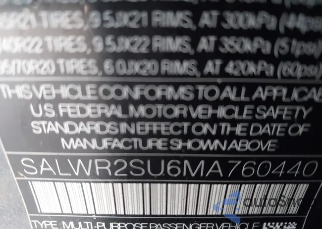 SALWR2SU6MA760440: 41516900