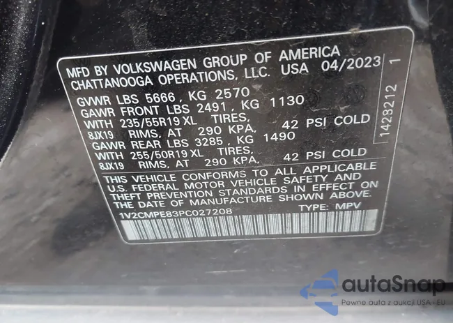 1V2CMPE83PC027208: 41518059