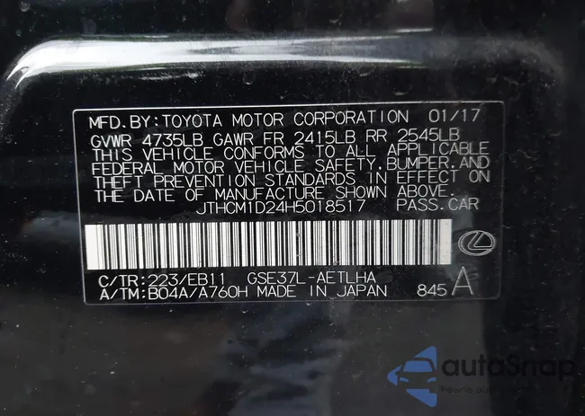 JTHCM1D24H5018517: 41517554