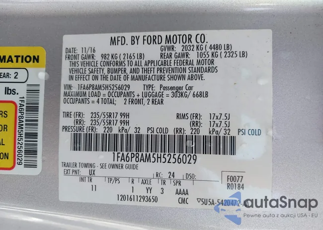 1FA6P8AM5H5256029: 41519051