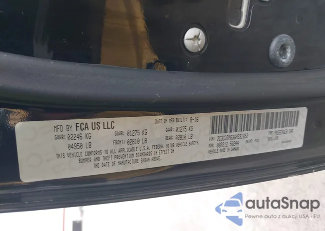 2C3CDZAG3GH331652: 41520017