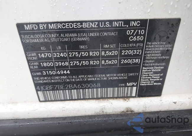 4JGBF7BE2BA630068: 41519352