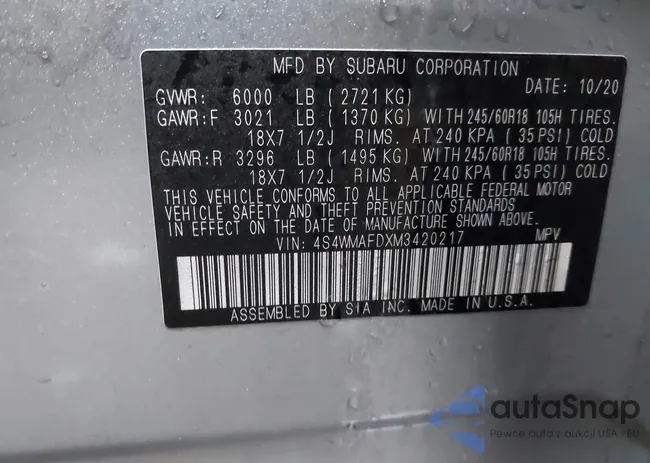 4S4WMAFDXM3420217: 41520991