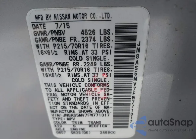 JN8AS5MV7FW771017: 41520465