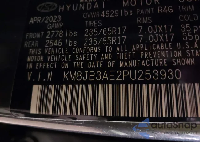 KM8JB3AE2PU253930: 41521733