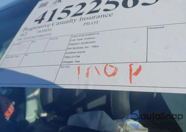 5FNYF5H27NB032330: 41522565