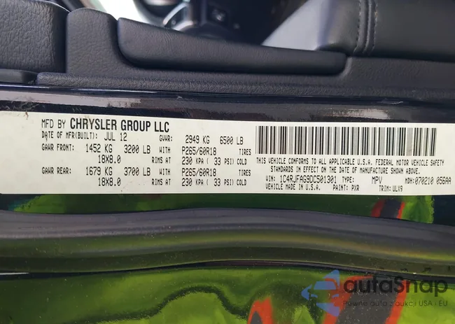 1C4RJFAG9DC501301: 41525813