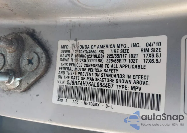 5J6RE4H76AL064457: 41530526