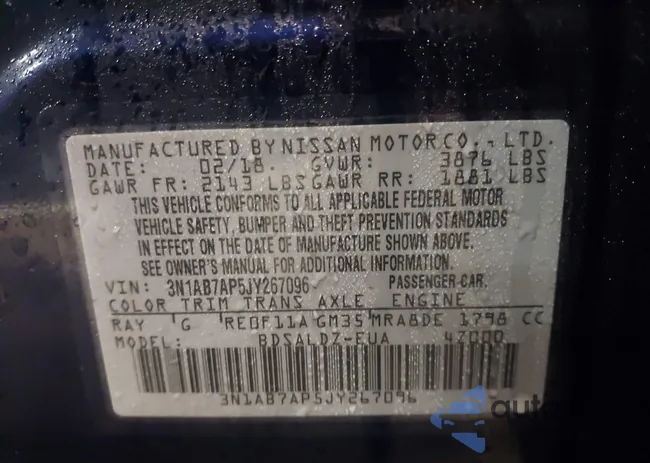 3N1AB7AP5JY267096: 41532103