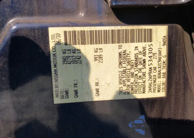 1N4AL2AP9AN534305: 41533444