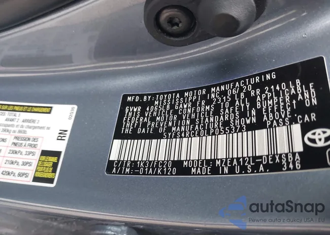 5YFS4RCE0LP055373: 41534712