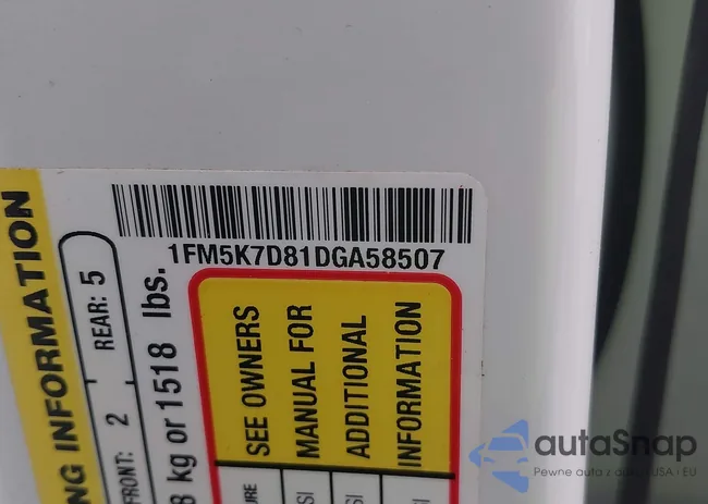 1FM5K7D81DGA58507: 41536953