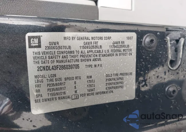 2CNDL43F286039705: 41536374