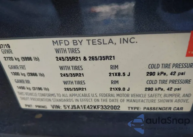 5YJSA1E42KF332002: 41538150