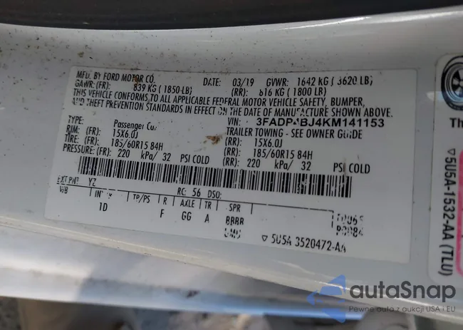 3FADP4BJ4KM141153: 41538529