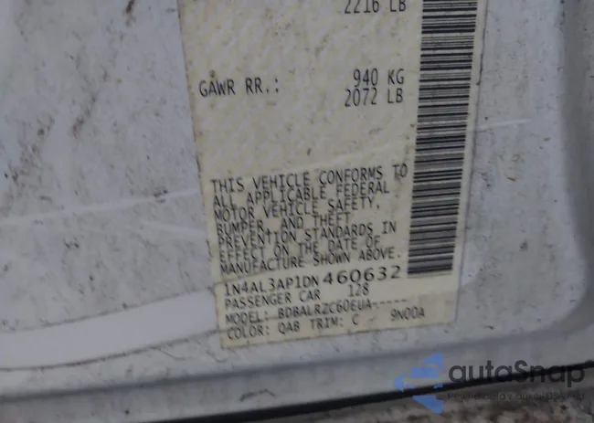 1N4AL3AP1DN460632: 41539653