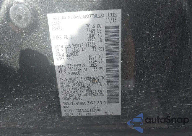 5N1AT2MT8GC761214: 41540572