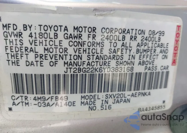 JT2BG22K6Y0383168: 41542927