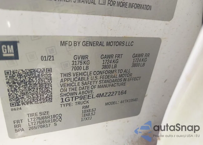 1GTP9EEL4MZ227164: 41543401