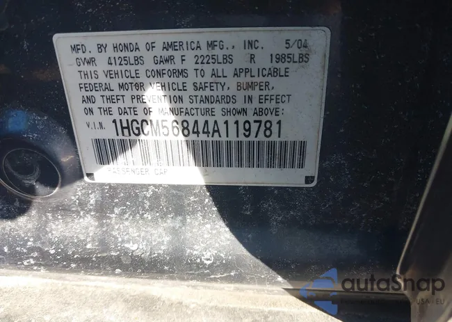 1HGCM56844A119781: 41546006