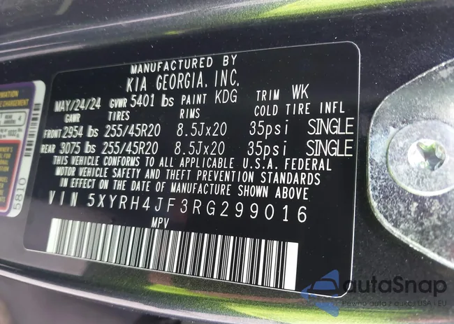 5XYRH4JF3RG299016: 41545526