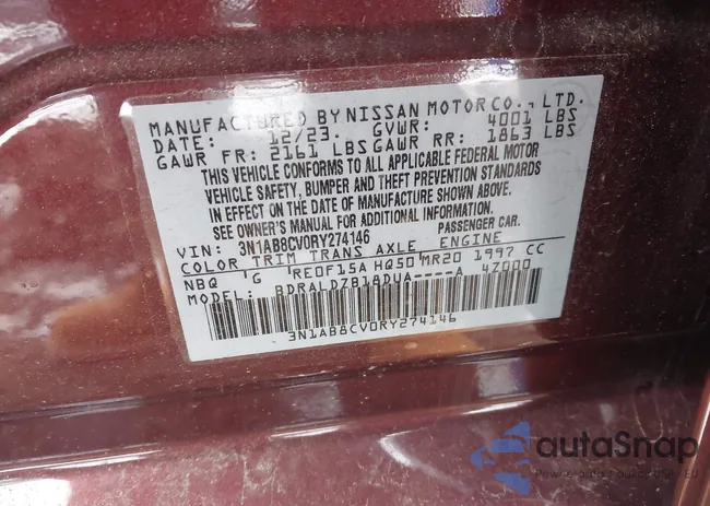 3N1AB8CV0RY274146: 41546984