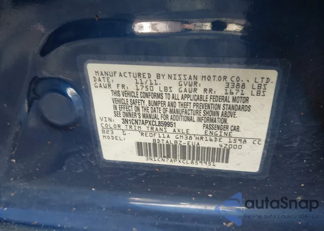 3N1CN7APXCL859951: 41549301