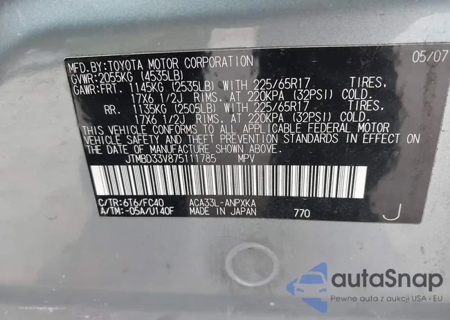 JTMBD33V875111785: 41551040