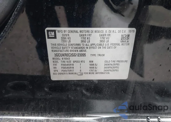 3GCUKREC2GG123095: 41552070