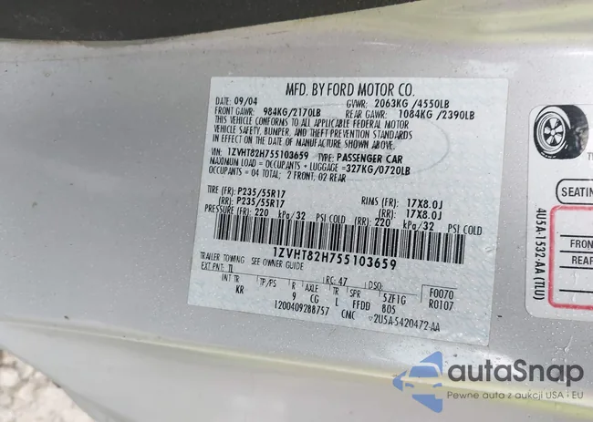 1ZVHT82H755103659: 41553019