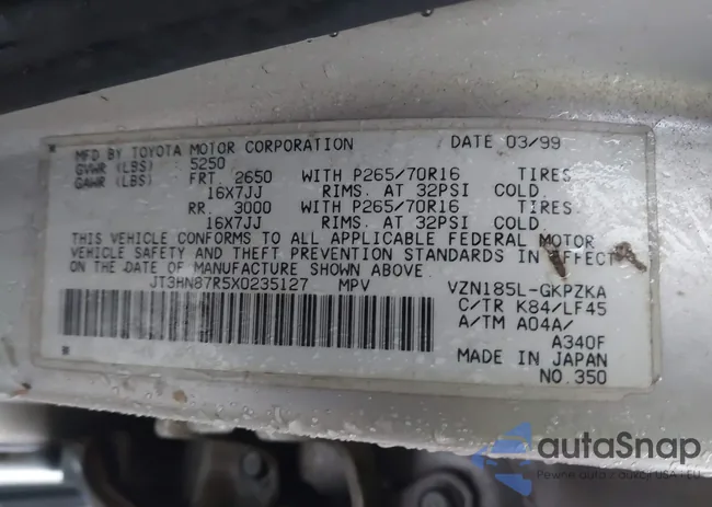 JT3HN87R5X0235127: 41552429