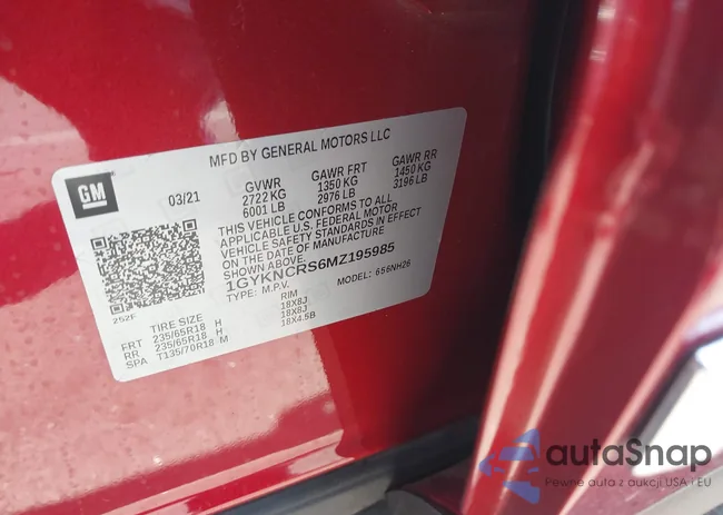 1GYKNCRS6MZ195985: 41553938