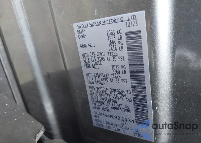 5N1BT3AAXPC922434: 41555175