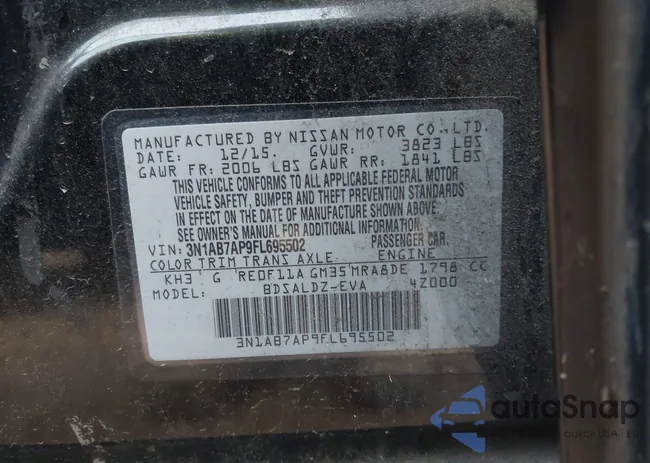 3N1AB7AP9FL695502: 41554361