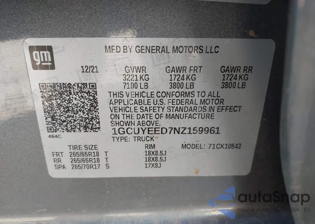 1GCUYEED7NZ159961: 41557568