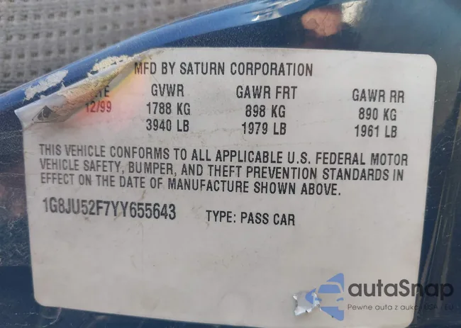 1G8JU52F7YY655643: 41560194