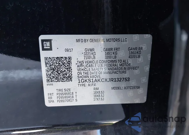 1GKS1AKCXJR132753: 41559356