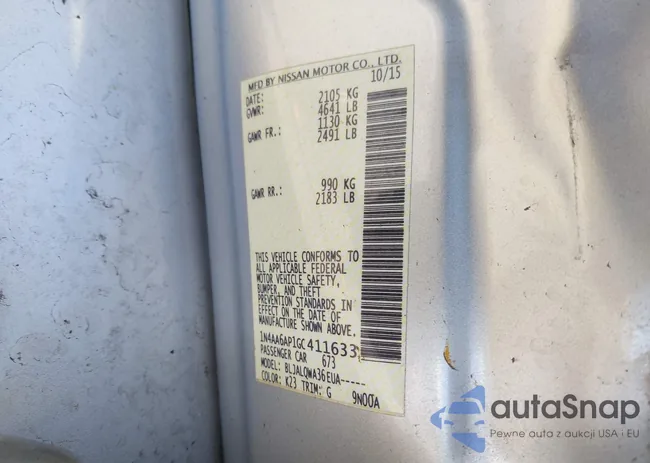 1N4AA6AP1GC411633: 41559508