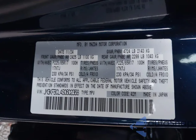 JM3KFBCL4S0602368: 41559519