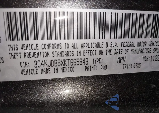 3C4NJDBBXKT665843: 41561291